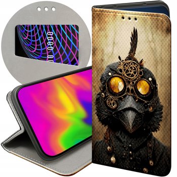 ETUI Z KLAPKĄ DO GOOGLE PIXEL 8A WZORY STEAMPUNK MASZYNY LABORATORIA CASE - Hello Case