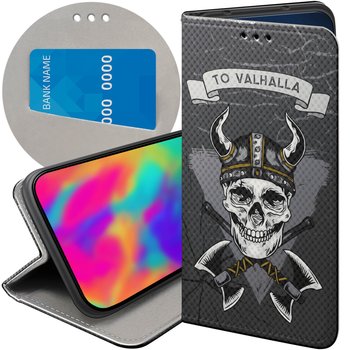 ETUI Z KLAPKĄ DO GOOGLE PIXEL 8A WZORY WIKINGOWIE VIKING RUNY ODYN FUTERAŁ - Hello Case