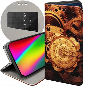 Etui z klapką do google pixel 8a wzory zegary czas zegarmistrz futerał - Hello Case