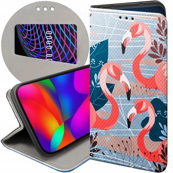 ETUI Z KLAPKĄ DO HONOR 90 5G WZORY FLAMING FLAMINGI PTAKI FUTERAŁ CASE - Hello Case