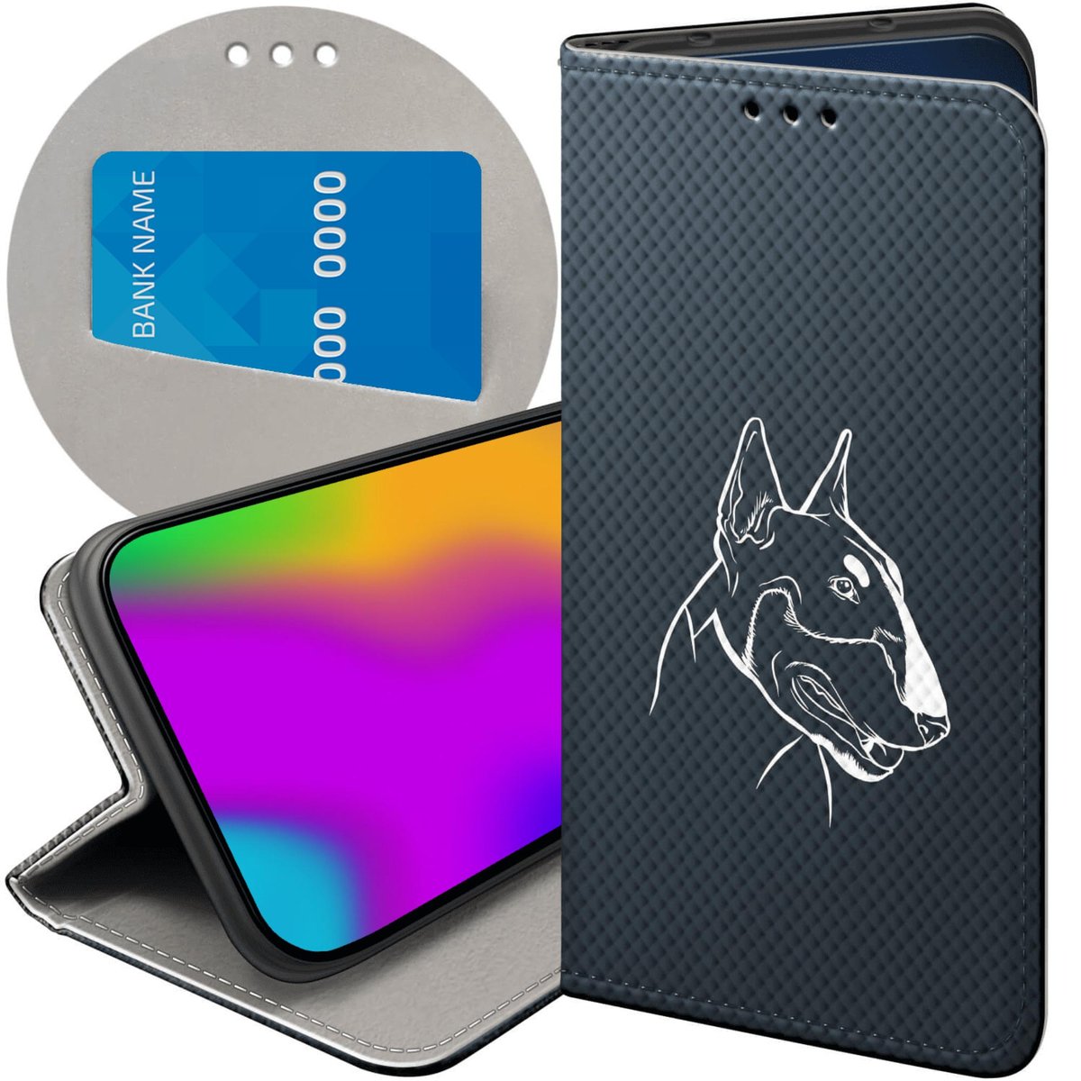 ETUI Z KLAPKĄ DO HUAWEI NOVA 10 SE WZORY MĘSKIE FACET WĄSY FUTERAŁ CASE ...
