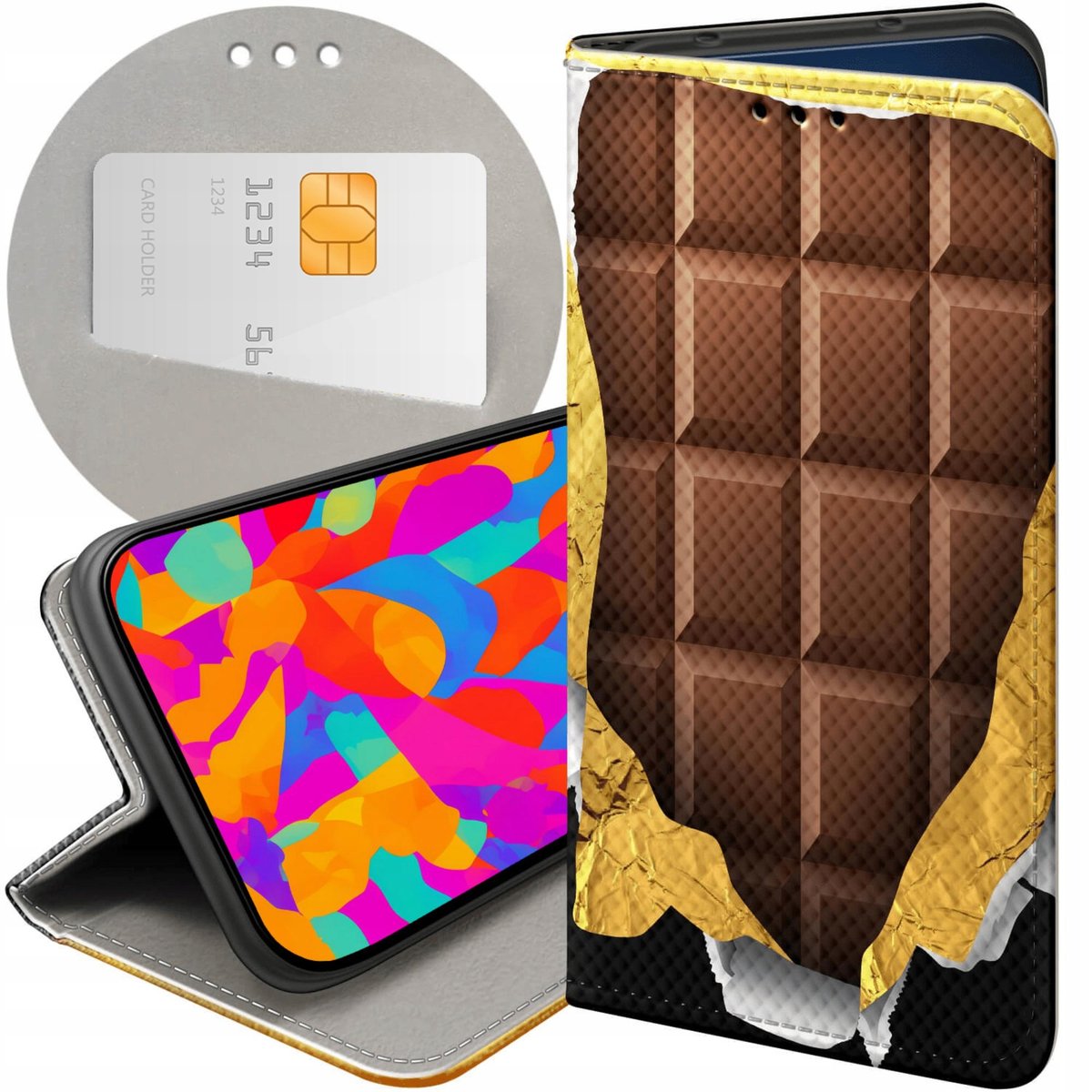 Etui Z Klapką Do Huawei Nova 5T / Honor 20 Wzory Czekolada Choco ...