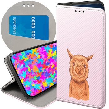 ETUI Z KLAPKĄ DO HUAWEI P SMART 2021 WZORY LAMA ALPAKA ANDY FUTERAŁ CASE - Hello Case
