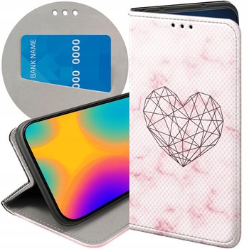 ETUI Z KLAPKĄ DO HUAWEI P30 LITE WZORY SERCE SERDUSZKA MIŁOŚĆ FUTERAŁ CASE - Hello Case