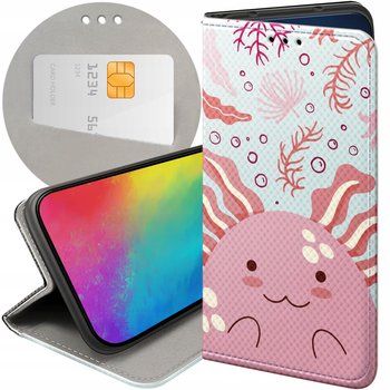 ETUI Z KLAPKĄ DO IPHONE 11 PRO MAX WZORY AXOLOTL AKSOLOTL Z AKSOLOTLEM CASE - Hello Case