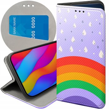 ETUI Z KLAPKĄ DO IPHONE 11 PRO MAX WZORY TĘCZA RAINBOW FUTERAŁ POKROWIEC - Hello Case