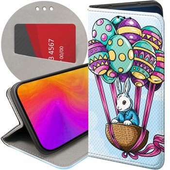 ETUI Z KLAPKĄ DO IPHONE 11 PRO MAX WZORY WIELKANOC JAJKO KRÓLIK KOSZYK CASE - Hello Case