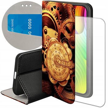 ETUI Z KLAPKĄ DO IPHONE 11 PRO MAX WZORY ZEGARY CZAS ZEGARMISTRZ +SZKŁO - Hello Case