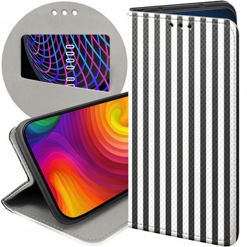 ETUI Z KLAPKĄ DO IPHONE 11 PRO WZORY PASKI LINIE FALE FUTERAŁ POKROWIEC - Hello Case