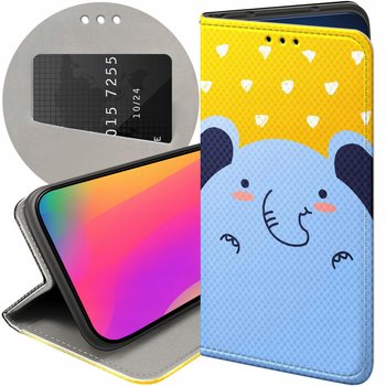 ETUI Z KLAPKĄ DO IPHONE 12 / 12 PRO WZORY SŁOŃ SŁONIE SŁONIKI FUTERAŁ CASE - Hello Case