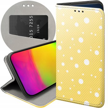 ETUI Z KLAPKĄ DO IPHONE 12 MINI WZORY KROPKI GROCHY BOKEH DOTS FUTERAŁ CASE - Hello Case