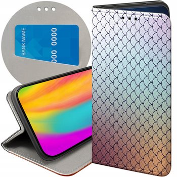 ETUI Z KLAPKĄ DO IPHONE 12 MINI WZORY OMBRE GRADIENT KOLORY FUTERAŁ CASE - Hello Case