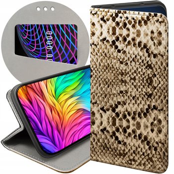 ETUI Z KLAPKĄ DO IPHONE 12 MINI WZORY WĄŻ  SNAKE FUTERAŁ CASE - Hello Case