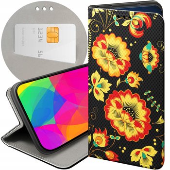 ETUI Z KLAPKĄ DO IPHONE 13 PRO MAX WZORY FOLK LUDOWE FOLKLORYSTYCZNE CASE - Hello Case