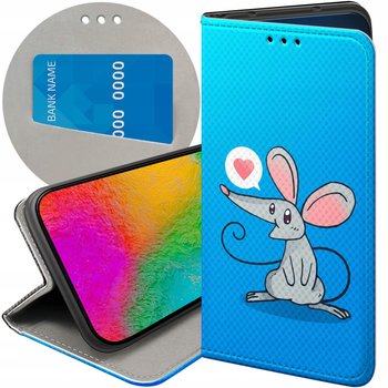 ETUI Z KLAPKĄ DO IPHONE 13 PRO MAX WZORY MYSZKA MOUSE MINI FUTERAŁ CASE - Hello Case