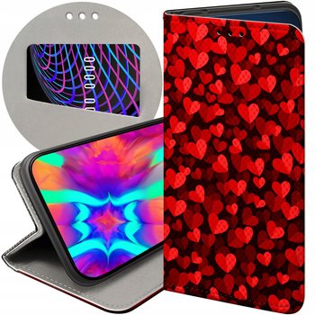 ETUI Z KLAPKĄ DO IPHONE 13 PRO MAX WZORY WALENTYNKI MIŁOŚĆ SERCE FUTERAŁ - Hello Case