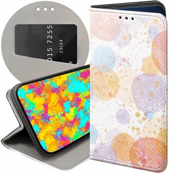 Etui z klapką do iphone 13 pro max wzory watercolor akwarela obraz futerał - Hello Case