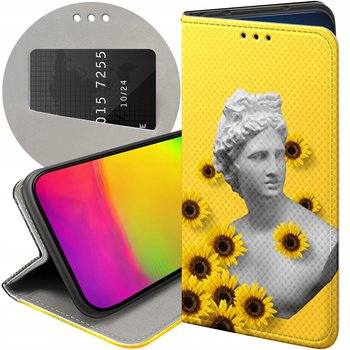 ETUI Z KLAPKĄ DO IPHONE 13 PRO MAX WZORY ŻÓŁTE SŁONECZNE YELLOW FUTERAŁ - Hello Case