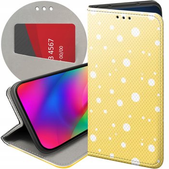 ETUI Z KLAPKĄ DO IPHONE 13 PRO WZORY KROPKI GROCHY BOKEH DOTS FUTERAŁ CASE - Hello Case