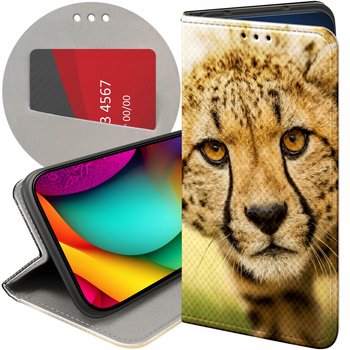 Etui Z Klapką Do Iphone 14 Pro Wzory Gepard Cętki Panterka Futerał Case - Hello Case