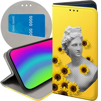 ETUI Z KLAPKĄ DO IPHONE 14 PRO WZORY ŻÓŁTE SŁONECZNE YELLOW FUTERAŁ CASE - Hello Case