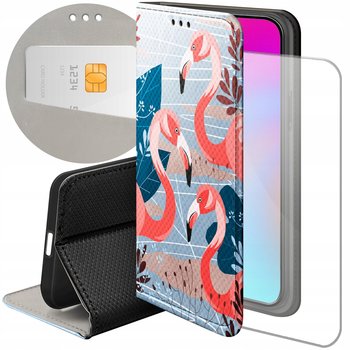 ETUI Z KLAPKĄ DO IPHONE 15 PRO WZORY FLAMING FLAMINGI PTAKI FUTERAŁ CASE - Inny producent