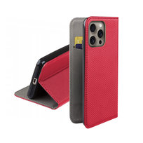 Etui z klapką do IPHONE 16 PRO MAX obudowa czerwony case smart magnet red