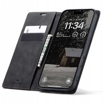 Etui z klapką do iPhone 17 Air Spacecase Wallet, Miękka, Skórzana Spacecase