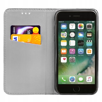 Etui Z Klapką Do Iphone 6 / 6S Czarne Zamykane Magnetyczne Kabura Futerał - Hello Case
