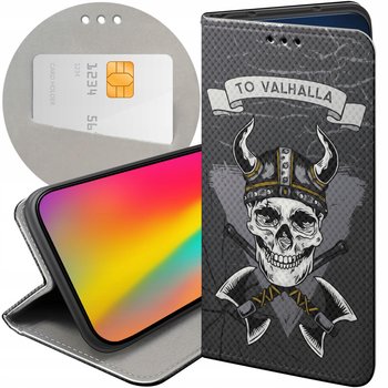 ETUI Z KLAPKĄ DO IPHONE 6 / 6S WZORY WIKINGOWIE VIKING RUNY ODYN FUTERAŁ - Hello Case