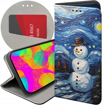 ETUI Z KLAPKĄ DO IPHONE XR WZORY BAŁWAN ZIMA ŚNIEG FUTERAŁ POKROWIEC CASE - Hello Case