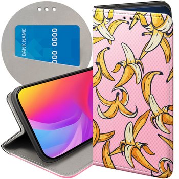 ETUI Z KLAPKĄ DO LG K50 / Q60 WZORY BANAN OWOC ŻÓŁTY FUTERAŁ POKROWIEC CASE - Hello Case