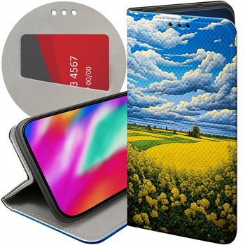 ETUI Z KLAPKĄ DO LG K50 / Q60 WZORY CHMURY NIEBO BŁĘKIT FUTERAŁ POKROWIEC - Hello Case