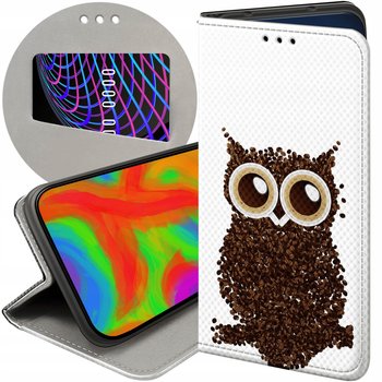 ETUI Z KLAPKĄ DO LG K50 / Q60 WZORY KAWA COFFE KAWUSIA FUTERAŁ POKROWIEC - Hello Case