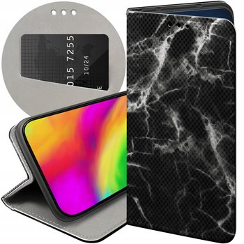 ETUI Z KLAPKĄ DO LG Q6 / G6 FIT WZORY MARMUR MARBLE KAMIENIE NATURALNE - Inny producent