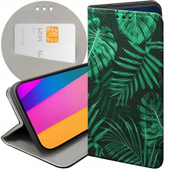 Etui Z Klapką Do Motorola Edge 50 Fusion Wzory Liście Liściaste Natura Case - Hello Case