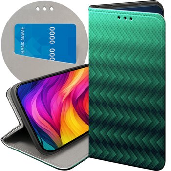 Etui Z Klapką Do Motorola Edge 50 Fusion Wzory Zielone Grassy Green Futerał - Hello Case