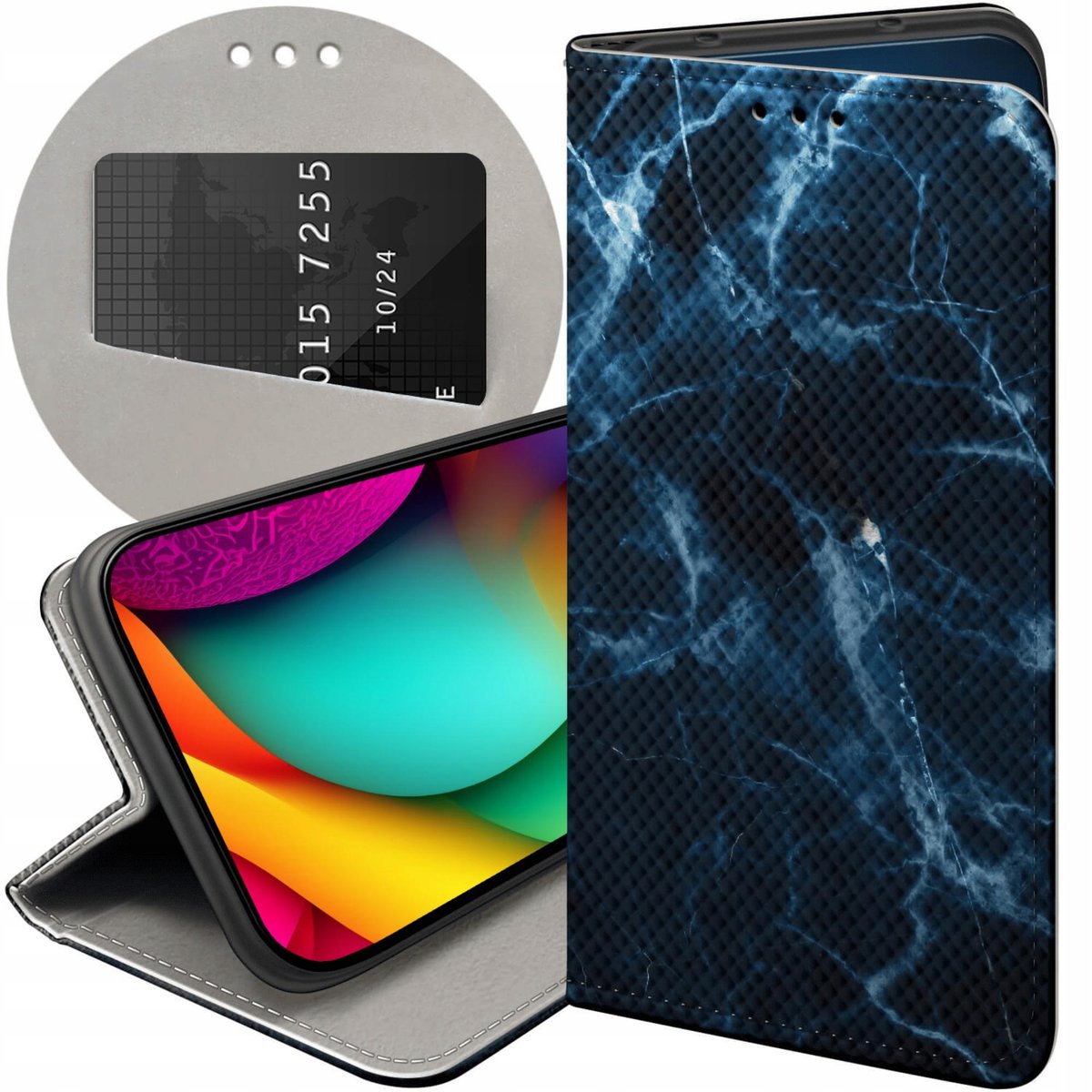 RankOne Custodia con Glitter Sfumati per Motorola Moto Edge 50 Neo/ThinkPhone 25 (6.36 Inches), Cover Protettiva per Telefono Sottile e Sottile - 1