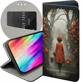 Etui Z Klapką Do Motorola Edge 50 Ultra Wzory Jesień Liście Autumn Futerał - Hello Case