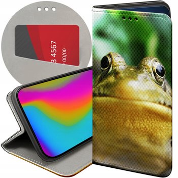Etui Z Klapką Do Motorola Edge 50 Ultra Wzory Żabka Żaba Frog Futerał Case - Hello Case