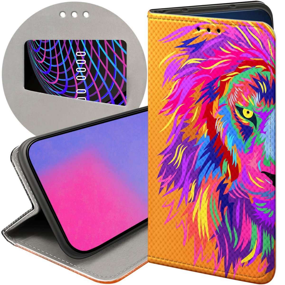 Etui Z KlapkĄ Do Motorola Moto E7 Power Wzory Neonowe Neon Jaskrawe FuteraŁ Motorola Sklep 0934