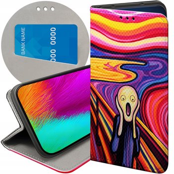ETUI Z KLAPKĄ DO MOTOROLA MOTO EDGE 40 NEO WZORY KRZYK MUNCH EDVARD SCREAM - Hello Case