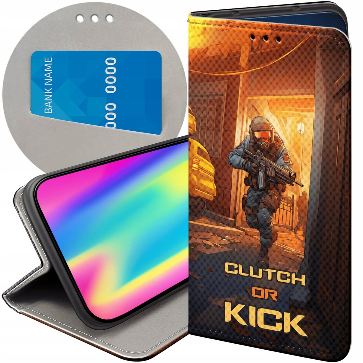 ETUI Z KLAPKĄ DO MOTOROLA MOTO EDGE 40 PRO WZORY CS GO COUNTER-STRIKE ...
