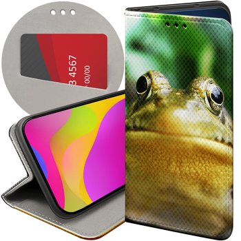 Etui Z Klapką Do Motorola Moto G05 / G15 / E15 Wzory Żabka Żaba Frog Case - Hello Case