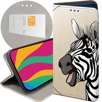 ETUI Z KLAPKĄ DO NOKIA G60 WZORY ZEBRA ZEBERKA PASKI FUTERAŁ POKROWIEC - Hello Case