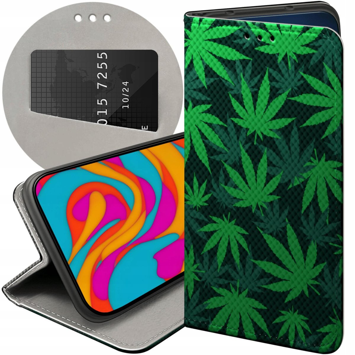 ETUI Z KLAPKĄ DO NOTHING PHONE 1 WZORY DLA PALACZY SMOKER WEED JOINT