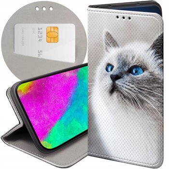 ETUI Z KLAPKĄ DO OPPO A15 / A15S WZORY ANIMALS ZDJĘCIA ZWIERZĘTA FUTERAŁ - Hello Case