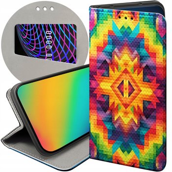ETUI Z KLAPKĄ DO OPPO A15 / A15S WZORY AZTECKIE AZTEC AZTECY FUTERAŁ CASE - Hello Case