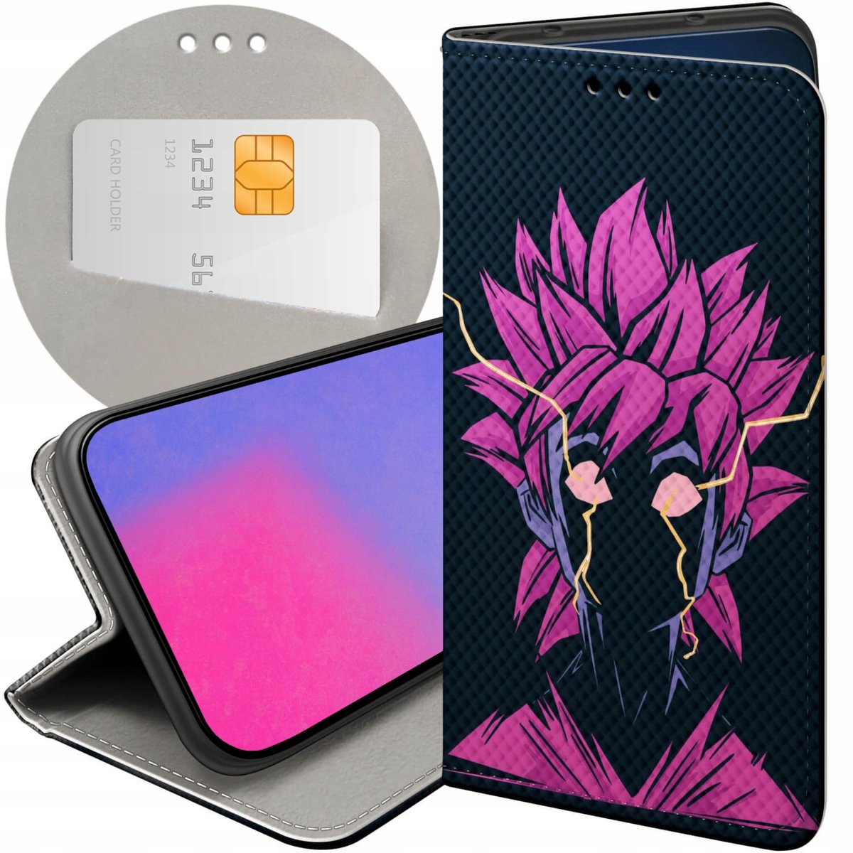 ETUI Z KLAPKĄ DO OPPO A15 / A15S WZORY MANGA ANIME KPOP FANTASY