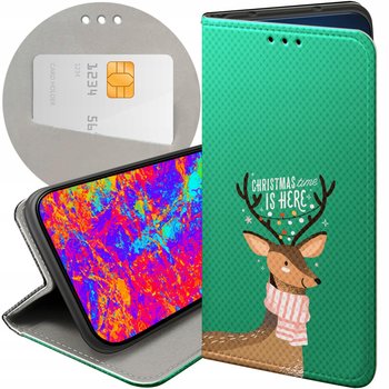 Etui Z Klapką Do Oppo A15 / A15S Wzory Świąteczne Christmass Święta Futerał - Hello Case